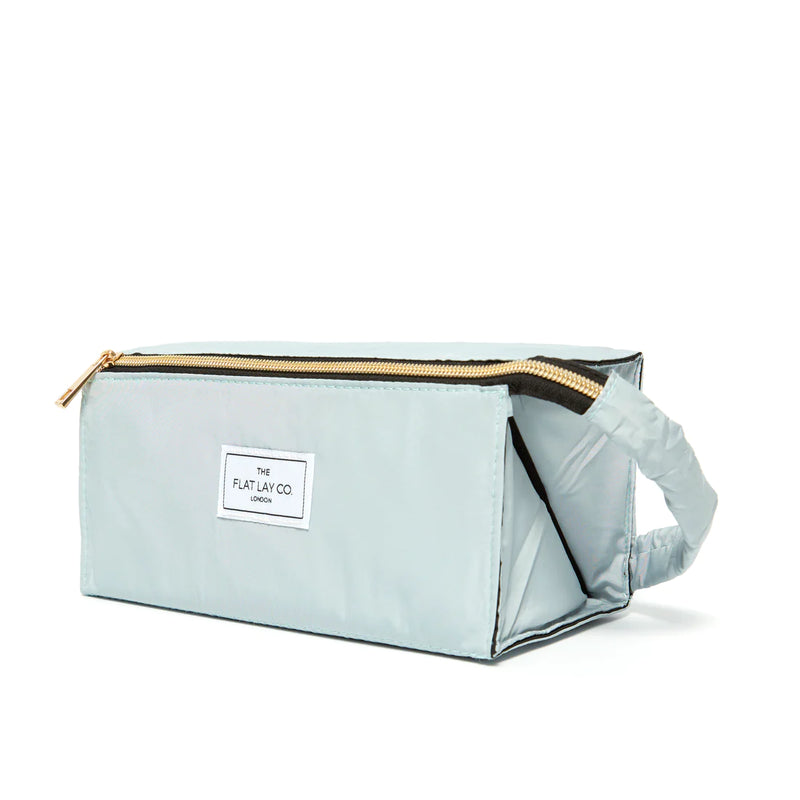 The Flat Lay Co. Haze Blue Flat Makeup Box Bag