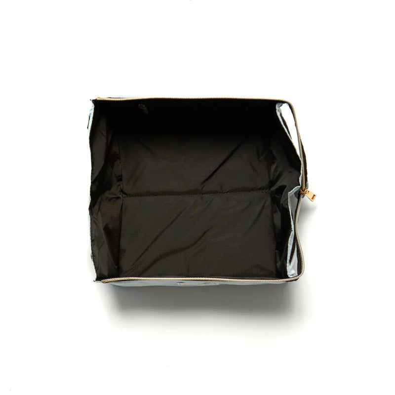The Flat Lay Co. Haze Blue Flat Makeup Box Bag