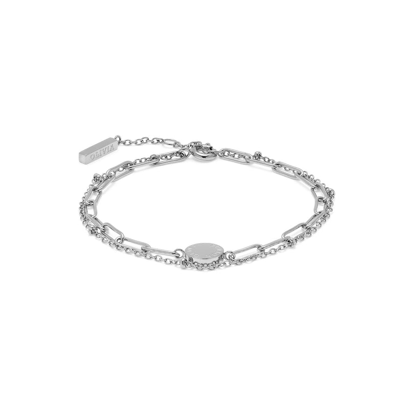 Olivia Burton Classic Illusion Bracelet in Silver