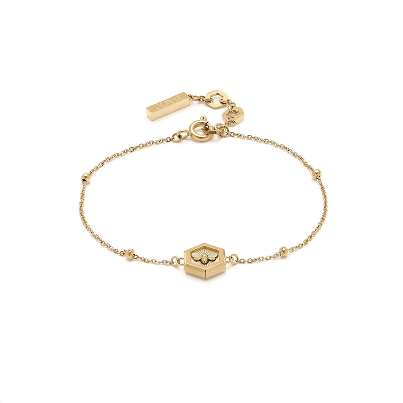 Olivia Burton Signature Minima Bee Bracelet in Gold