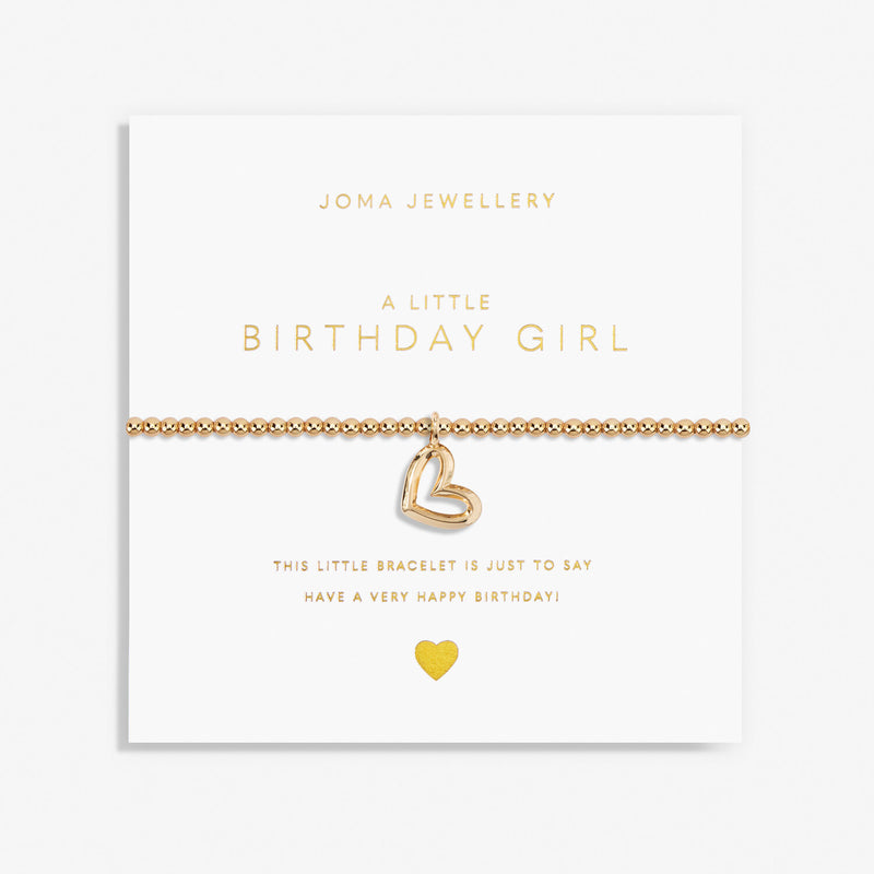 Joma "A Little Birthday Girl" Bracelet in Gold