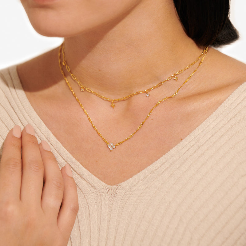 Joma Stacks of Style Gold Star Necklace