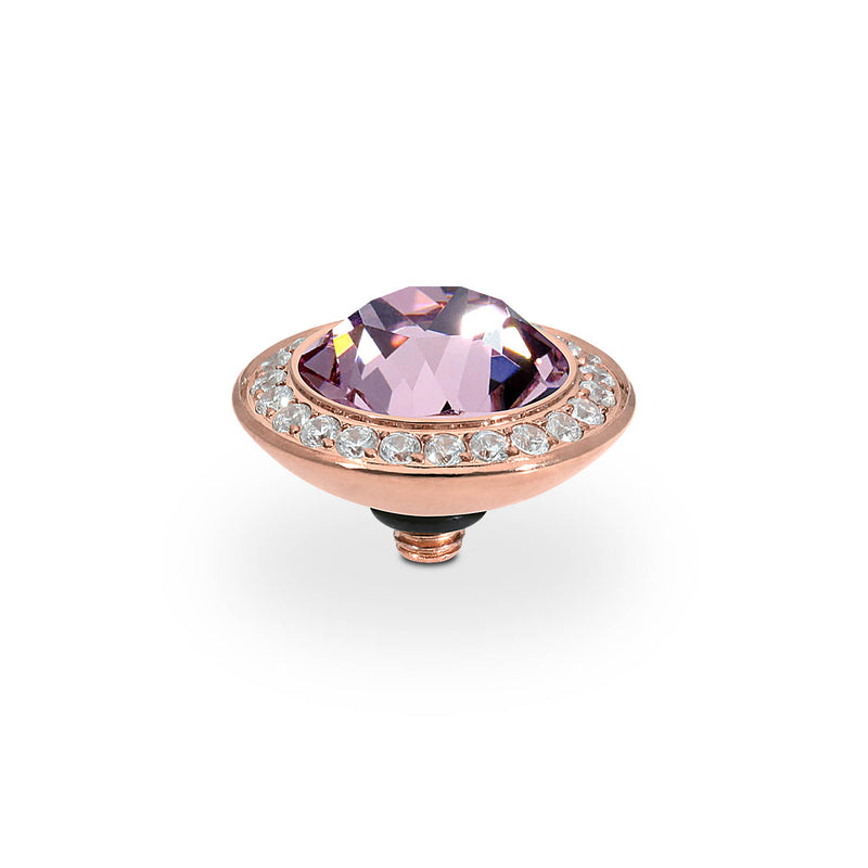 Qudo 13mm Light Amethyst Tondo Deluxe in Rose