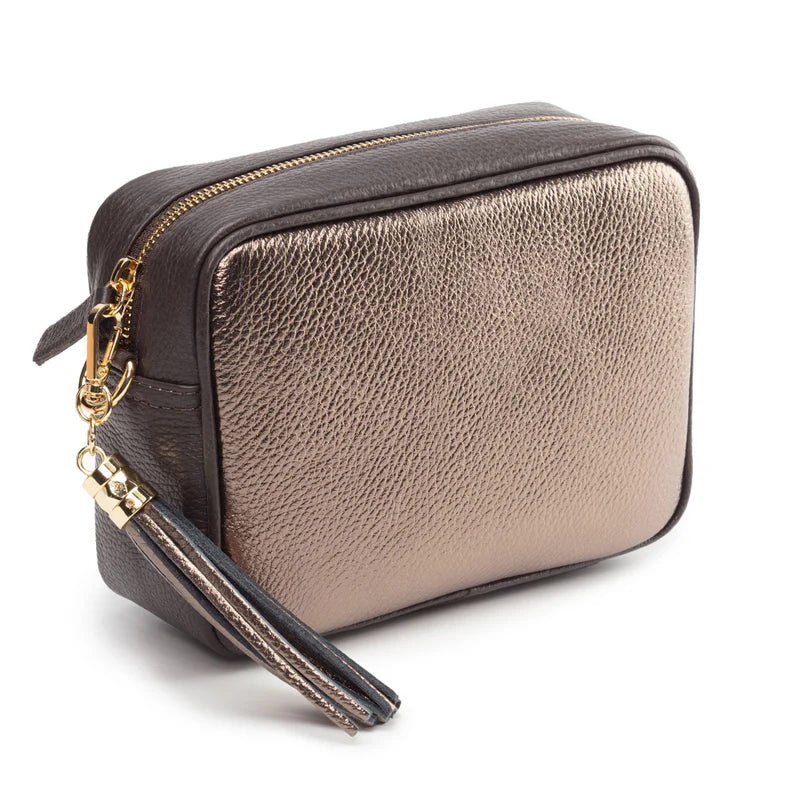 Elie Beaumont Metallic Bronze Blend Tassel Bag – Cherry Soda