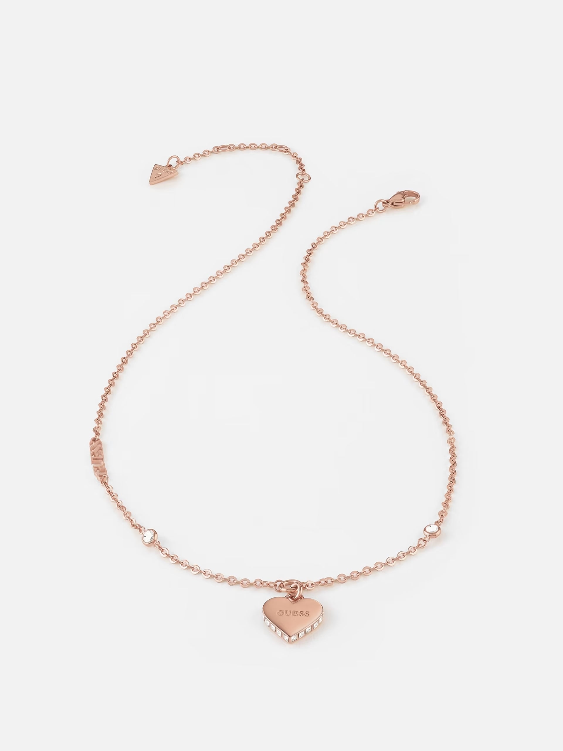 Guess Falling in Love Necklace in Rose Cherry Soda Jewellery