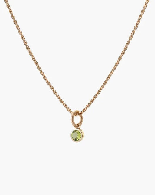 Tutti & Co. August Birthstone Necklace in Gold - Peridot