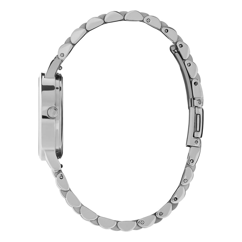 Olivia Burton 30mm White & Silver Bracelet Watch