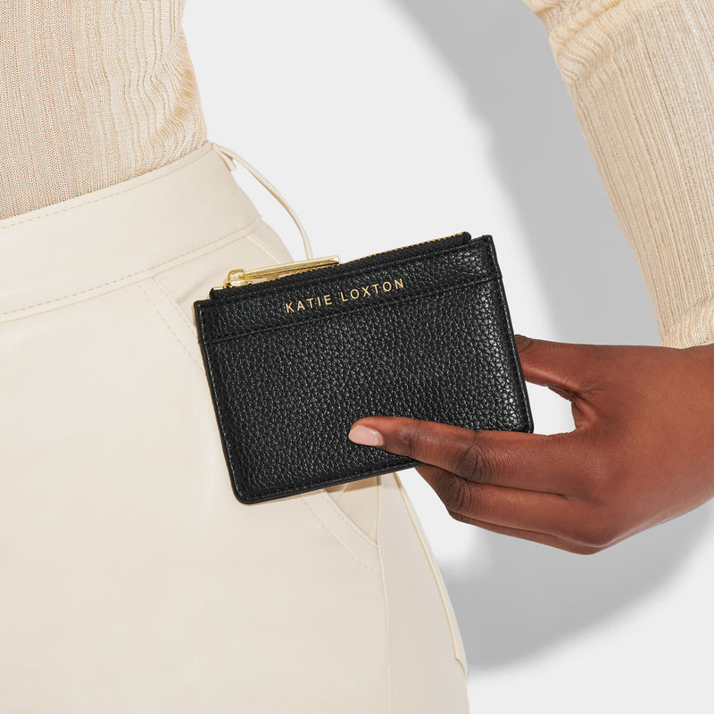 Katie Loxton Cleo Coin Purse & Card Holder in Black