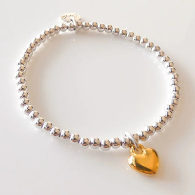Open Heart Chunky Beads Bracelet – Orli Jewellery