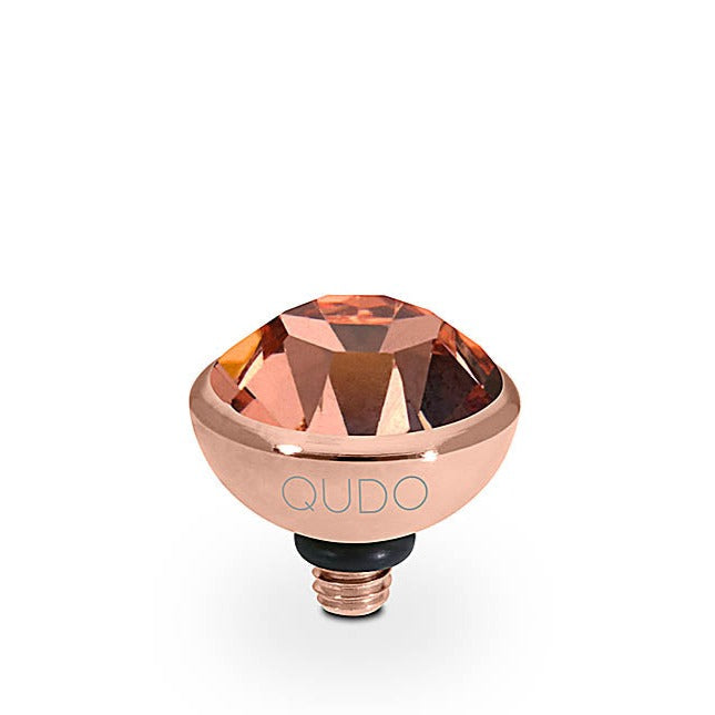 Qudo 10mm Apricot Bottone in Rose