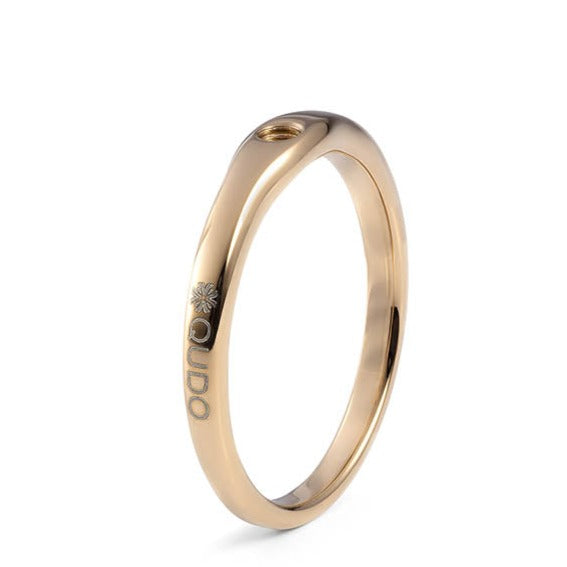Qudo Extra Fine Interchangeable Band in Yellow Gold