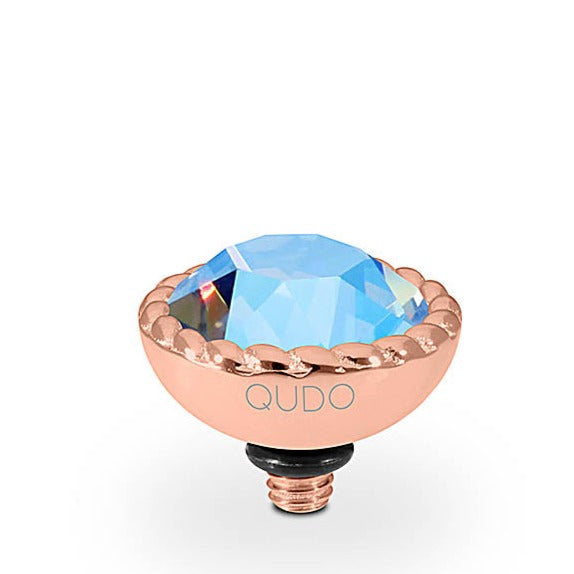 Qudo 11mm Light Sapphire Shimmer Bocconi in Rose