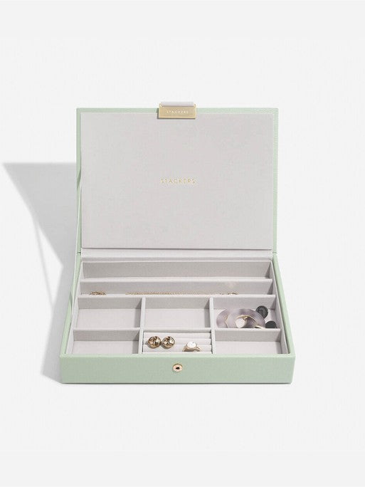 Stackers Classic Jewellery Box Lid in Sage Green