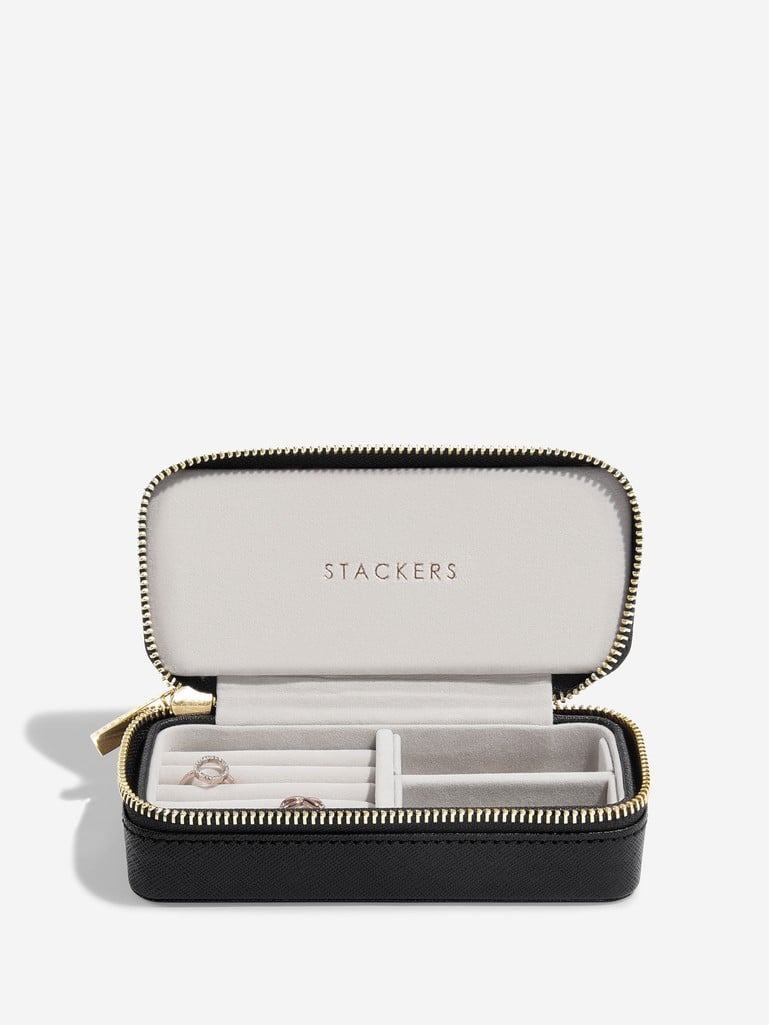 Stackers Medium Travel Jewellery Box in Black