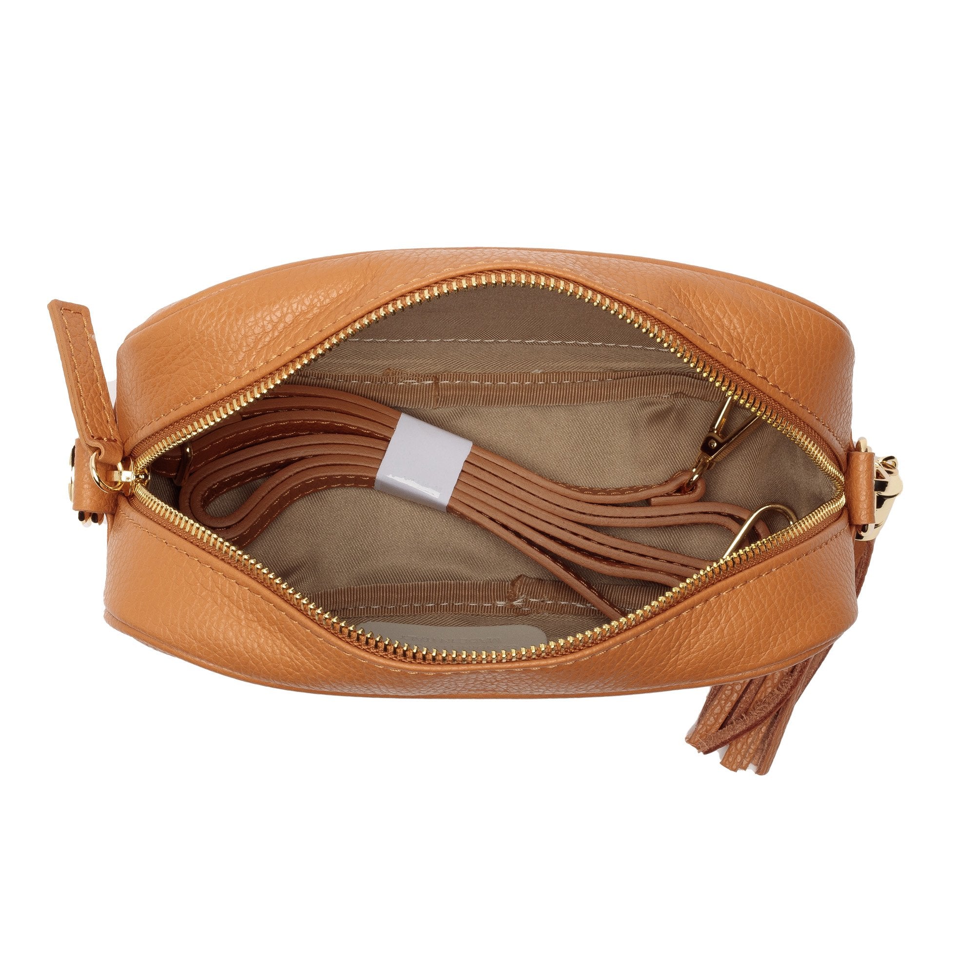 Elie Beaumont Tan Tassel Bag