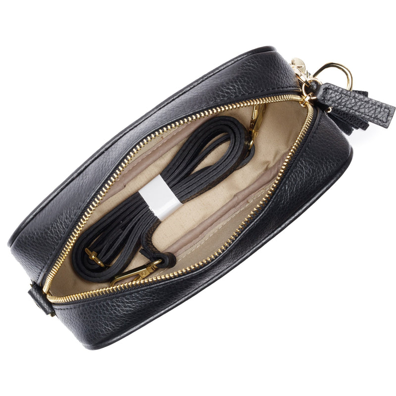 Elie Beaumont Black Tassel Bag