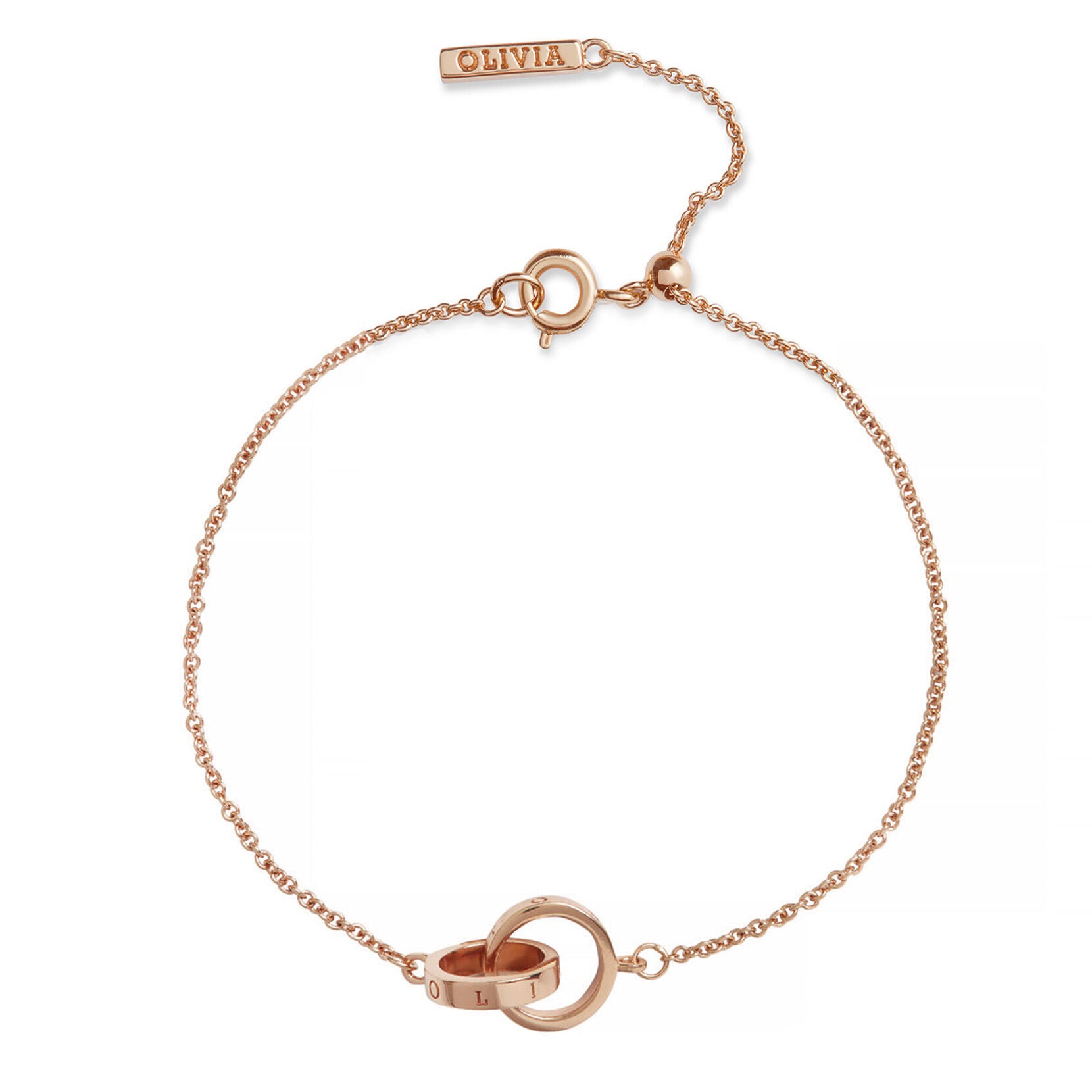 Olivia Burton The Classic Interlink Bracelet in Rose – Cherry Soda ...