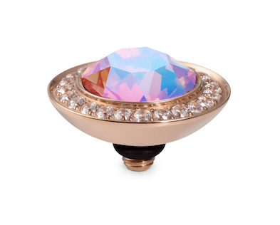 Qudo rose gold on sale ring