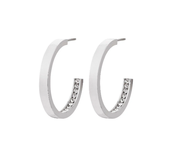 Edblad Monaco Small Hoop Earrings in Steel