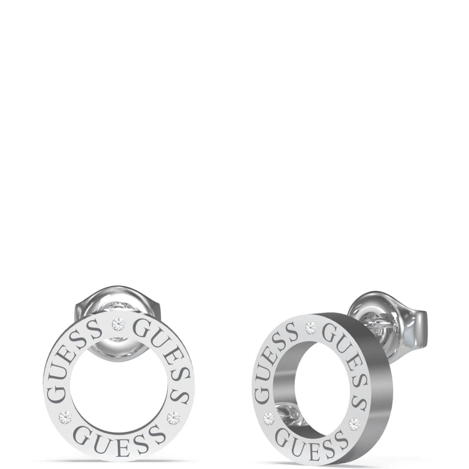 Guess Circle Lights Earrings in Silver Cherry Soda Jewellery