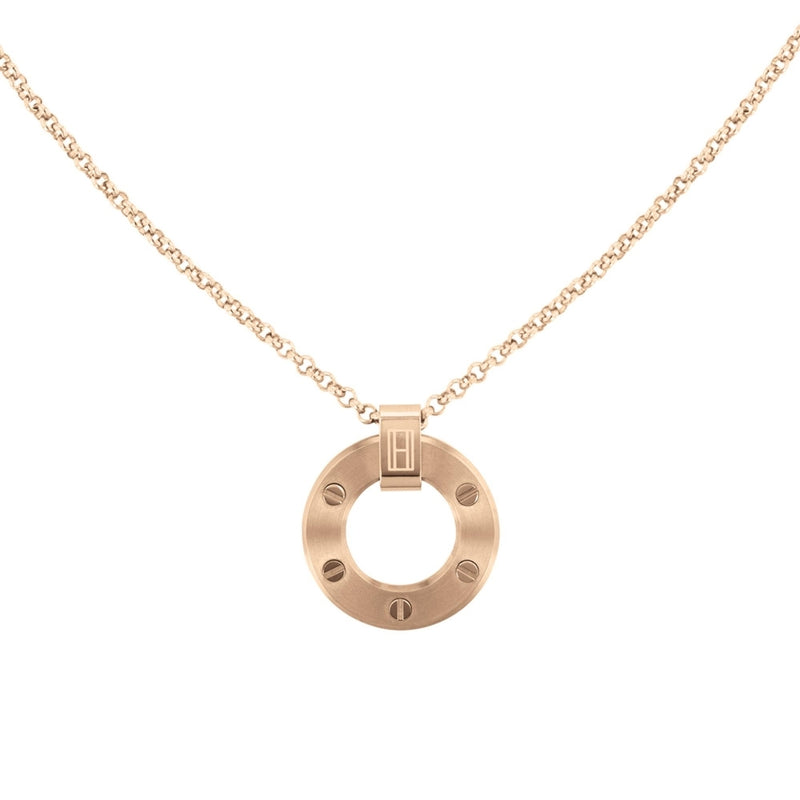 Tommy Hilfiger Hardware Pendant Necklace in Brass